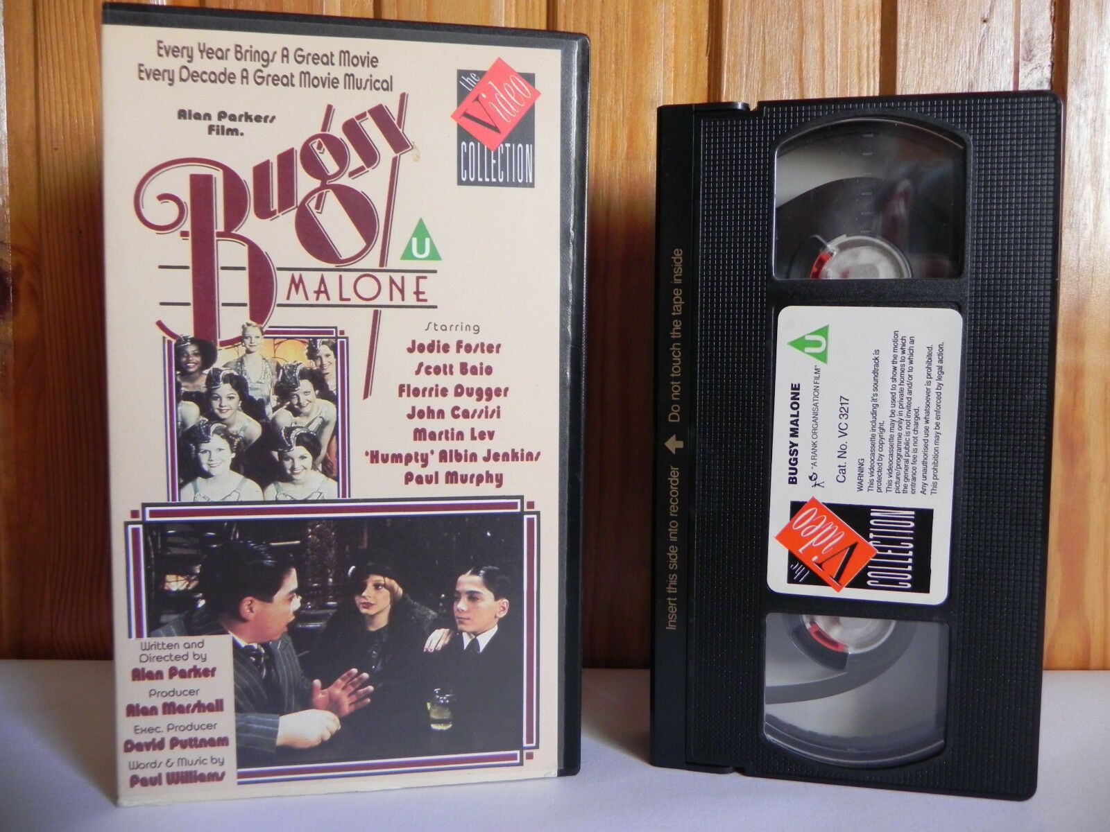 Bugsy Malone, Musical, Pre-Cert,, Jodie Foster, Scott Baio, VHS