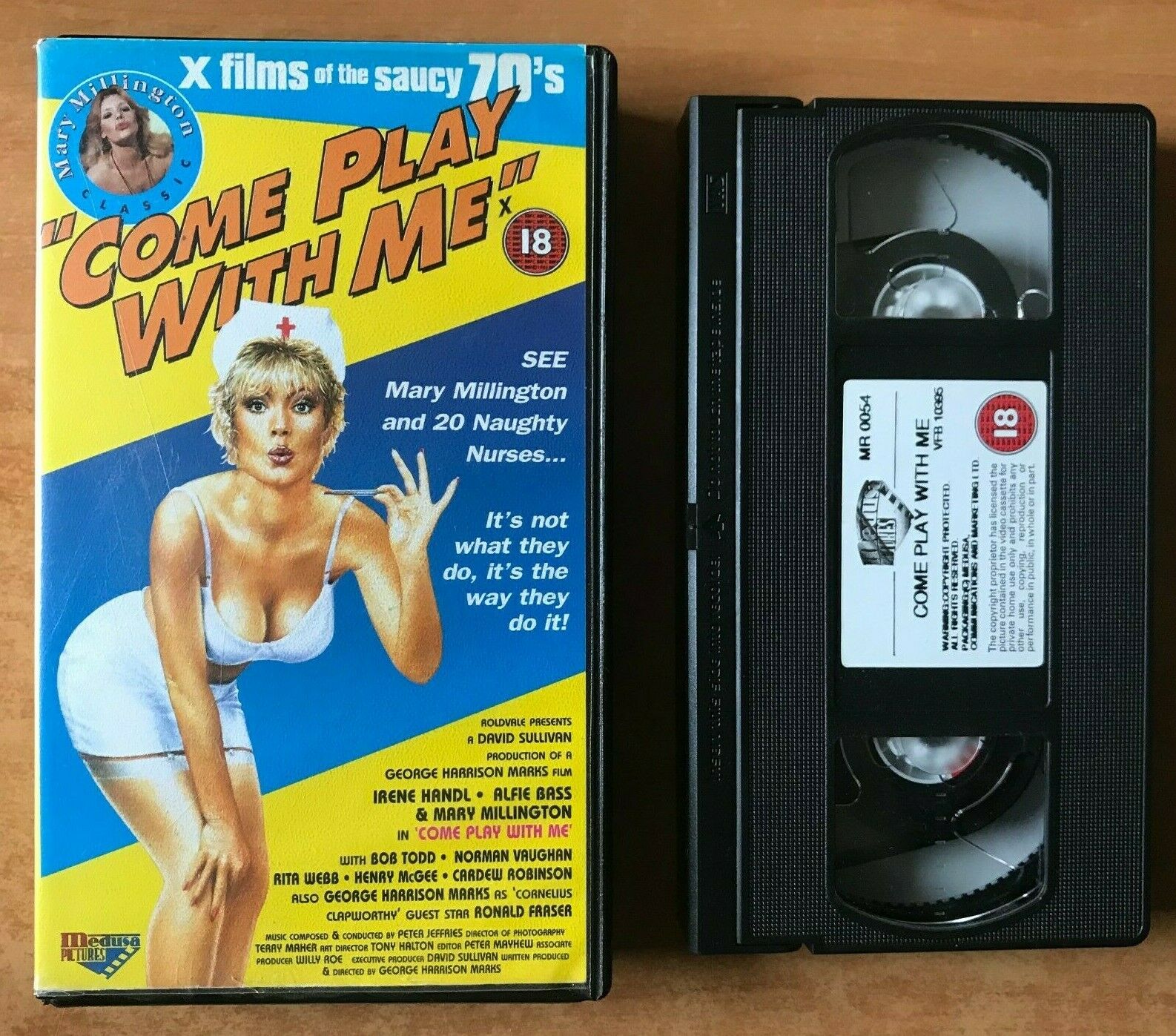 Come Play With Me Mary Millington Classic Erotic Comedy, Irene Handl, VHS –  Golden Class Movies LTD