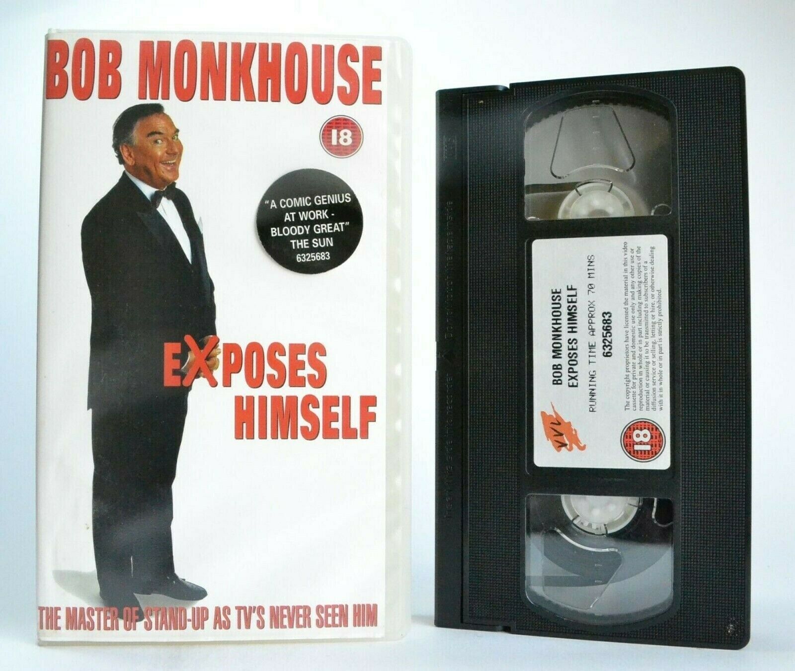 Bob Monkhouse, Exposes Himself, Live Show, Stand-Up, Adult Comedy, Pal VHS  – Golden Class Movies LTD