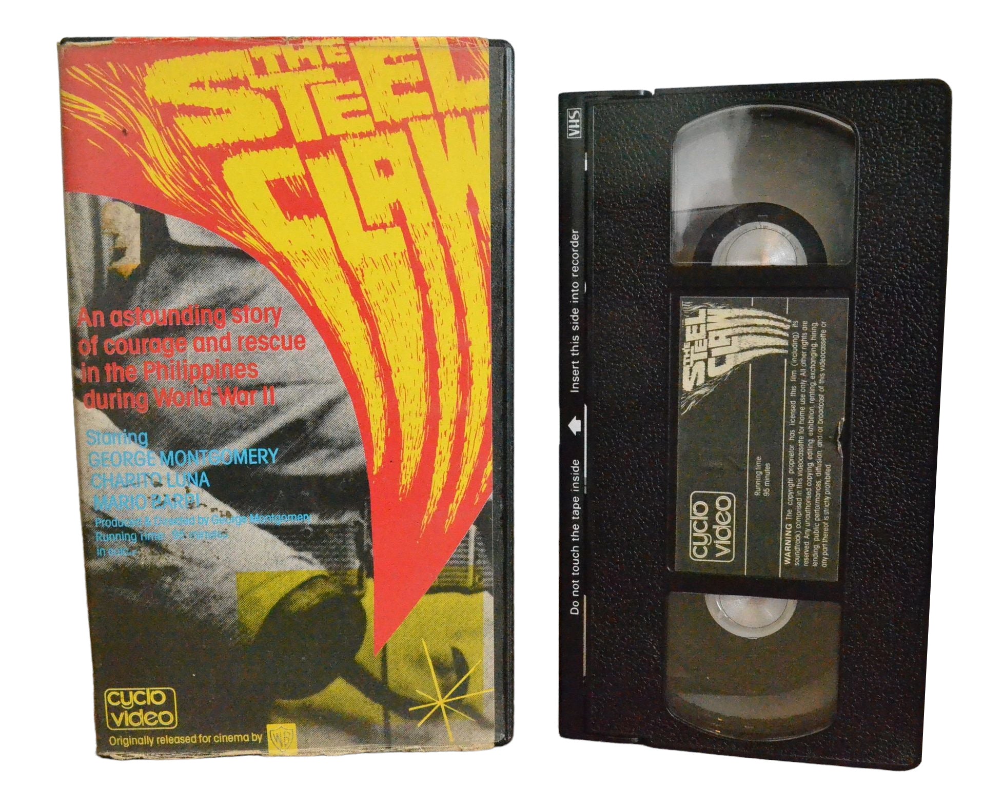 The Steel Claw - George Montgomery - Cyclo Video - 248 - Horror - Precert -  Pal - VHS – Golden Class Movies LTD