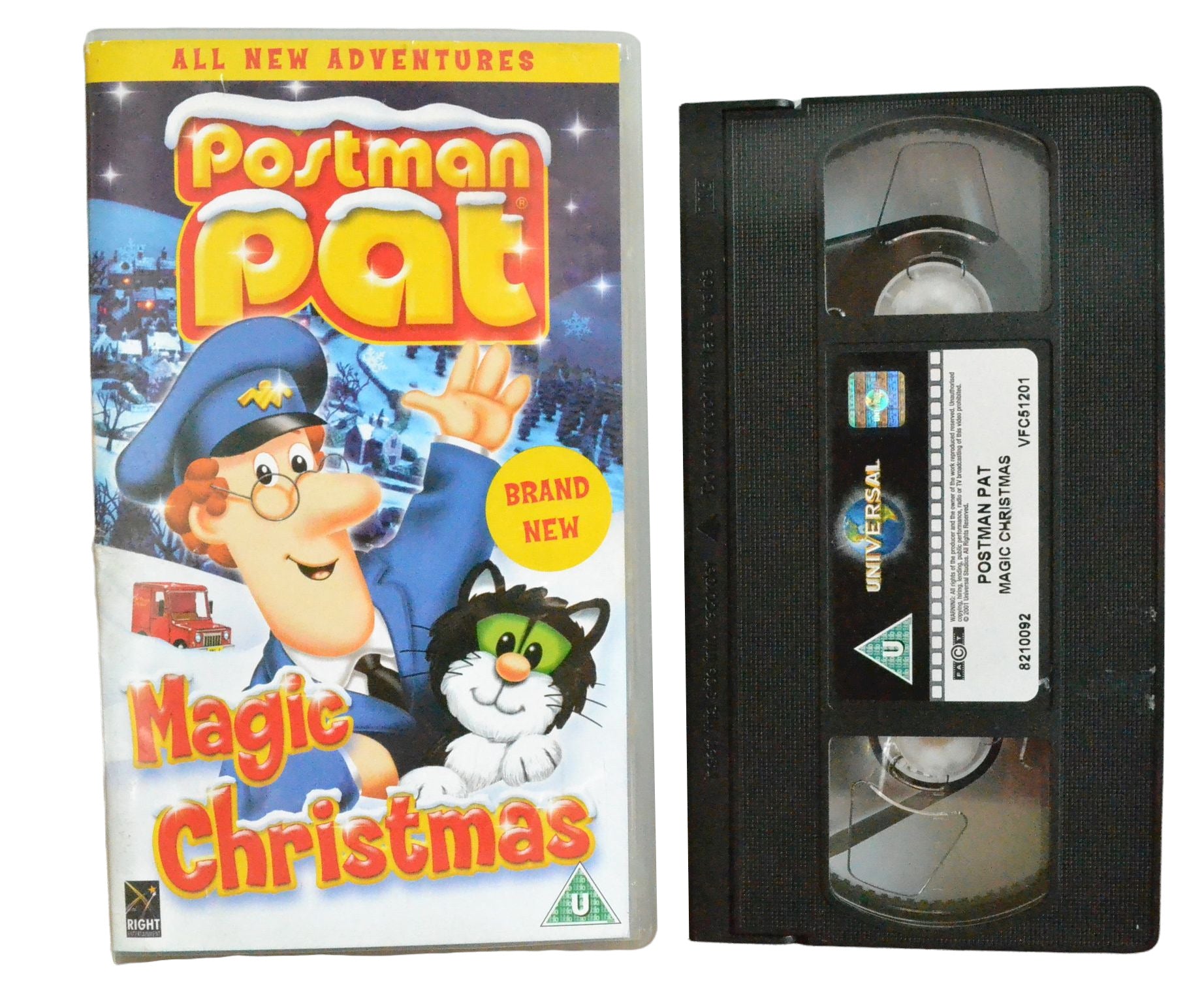 Postman Pat - Magic Christmas - Right Entertainment - Children's - Pal VHS  5050582100921 – Golden Class Movies LTD