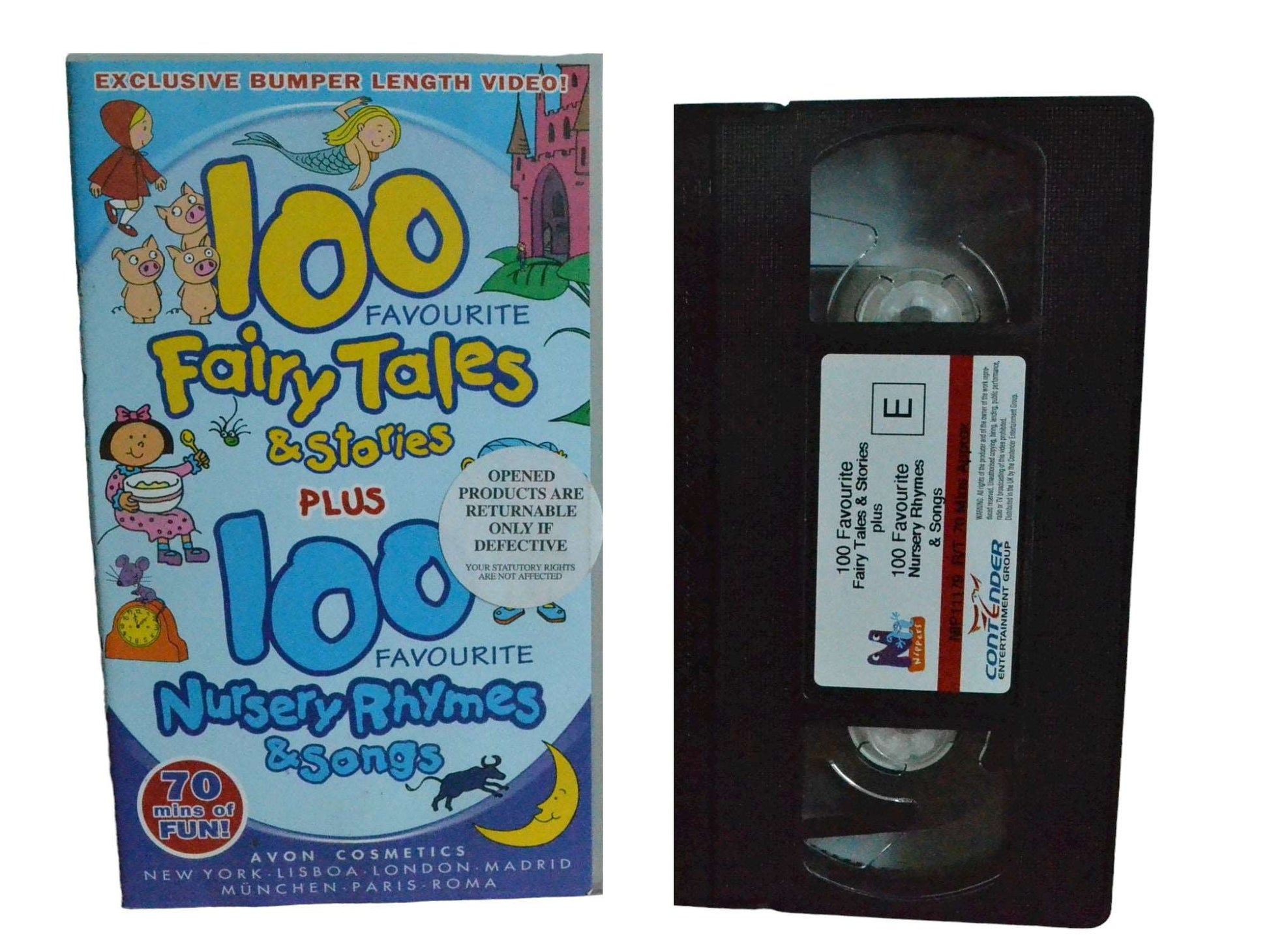 100 Favourites Fairy Tales & Stories - Simon Davies - Contender Entertainment Group - Childrens - PAL - VHS-