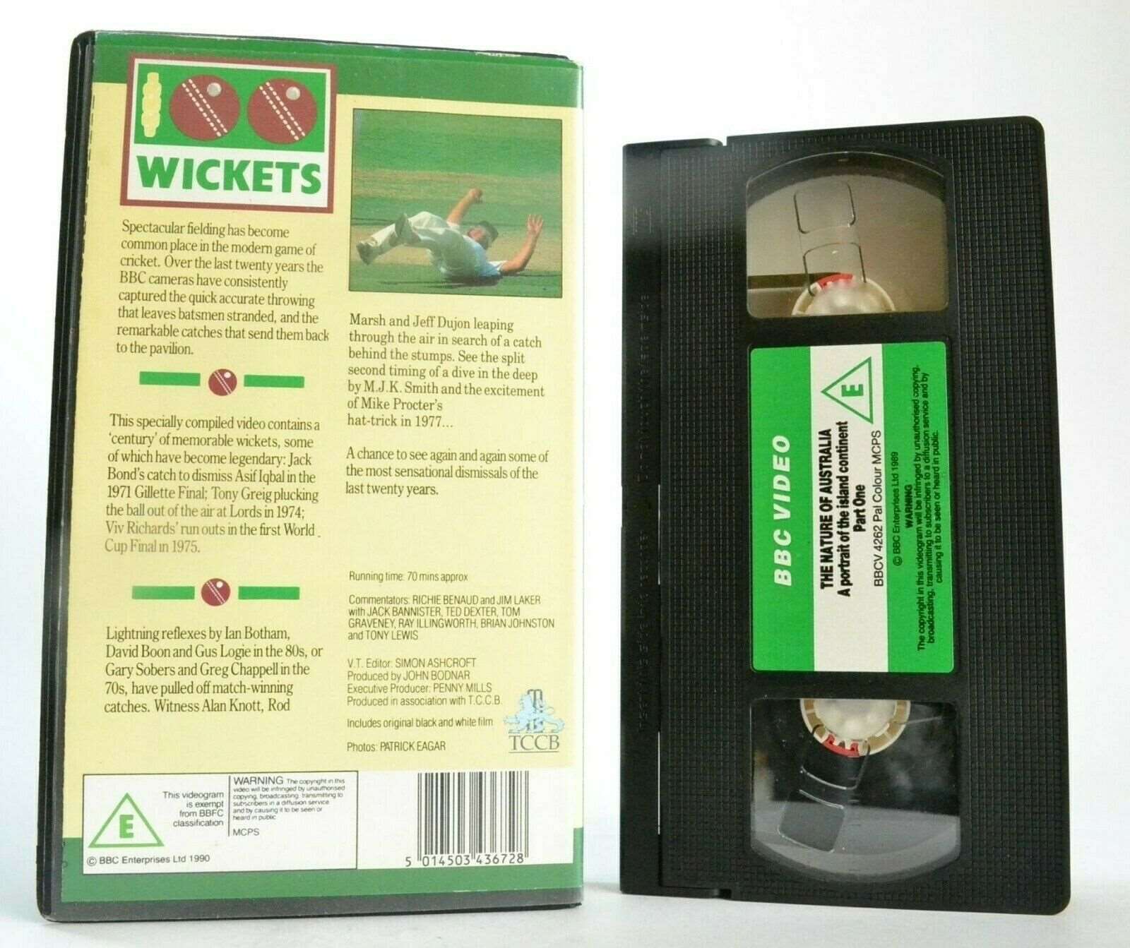 100 Wickets (BBC Video) - Cricket - (1971) Gillette Final - Ian Boon - Pal VHS-