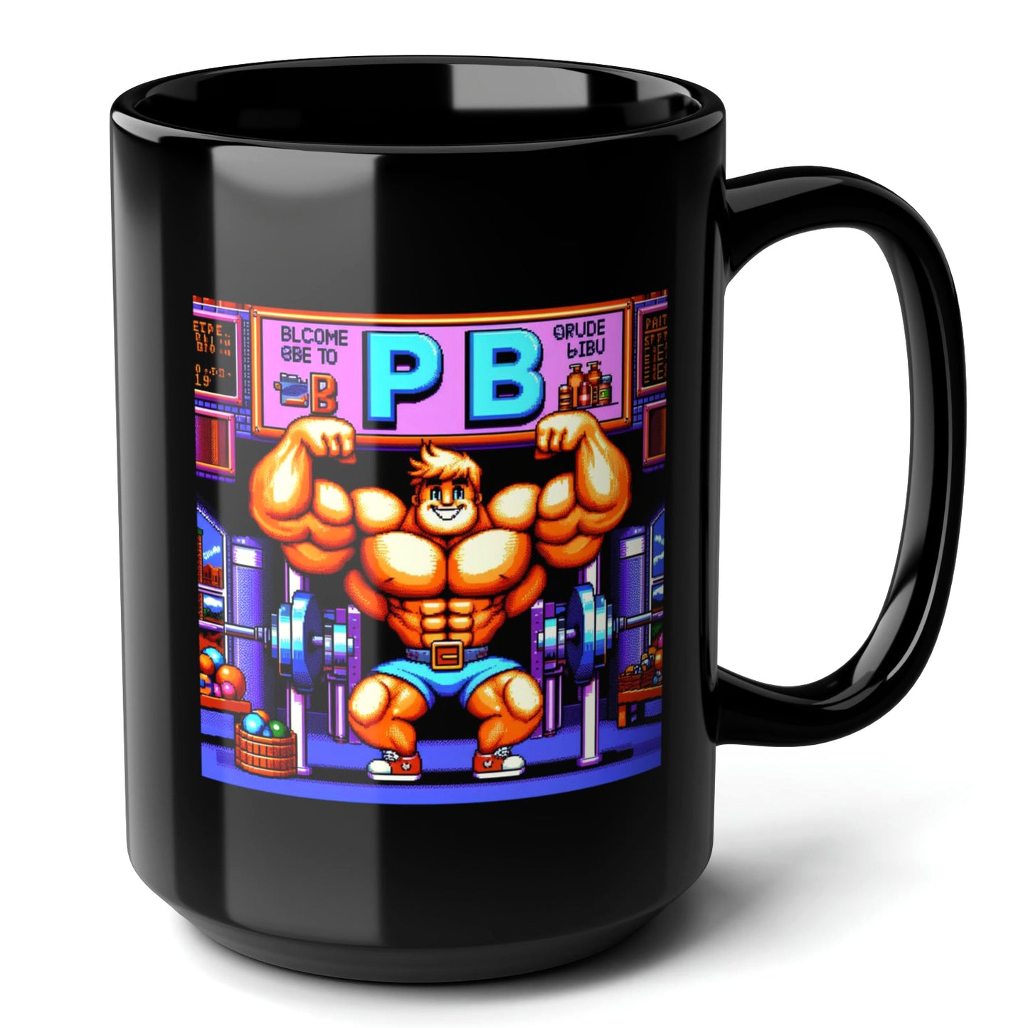 PERSONAL BEST Black Mug (15oz) - best christmas gifts for bodybuilders-15oz-