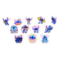 10/20/36pcs Disney Cartoon Stitch Girls Anime Rings Children's Toys Acrylic Ring Party Figure Jeweller Rings Kid Toys Gifts-