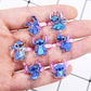 10/20/36pcs Disney Cartoon Stitch Girls Anime Rings Children's Toys Acrylic Ring Party Figure Jeweller Rings Kid Toys Gifts-