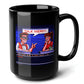 TALK NERDY Black Mug, (15oz) - cool gifts for 90s graphics fans-15oz-