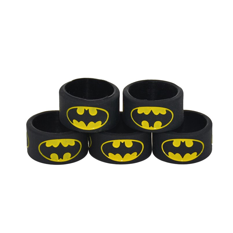 10pcs Hollywood Hero rubber Silicone vape band ring decorative and protective vape silicone band ring for your box mod or tank-