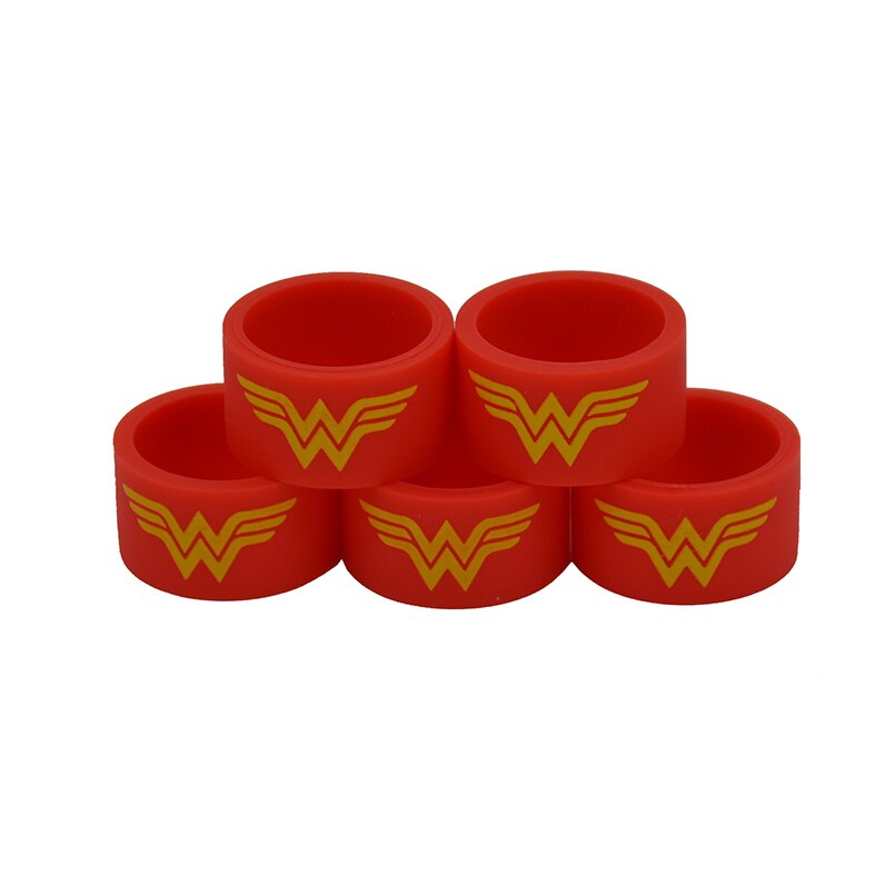 10pcs Hollywood Hero rubber Silicone vape band ring decorative and protective vape silicone band ring for your box mod or tank-