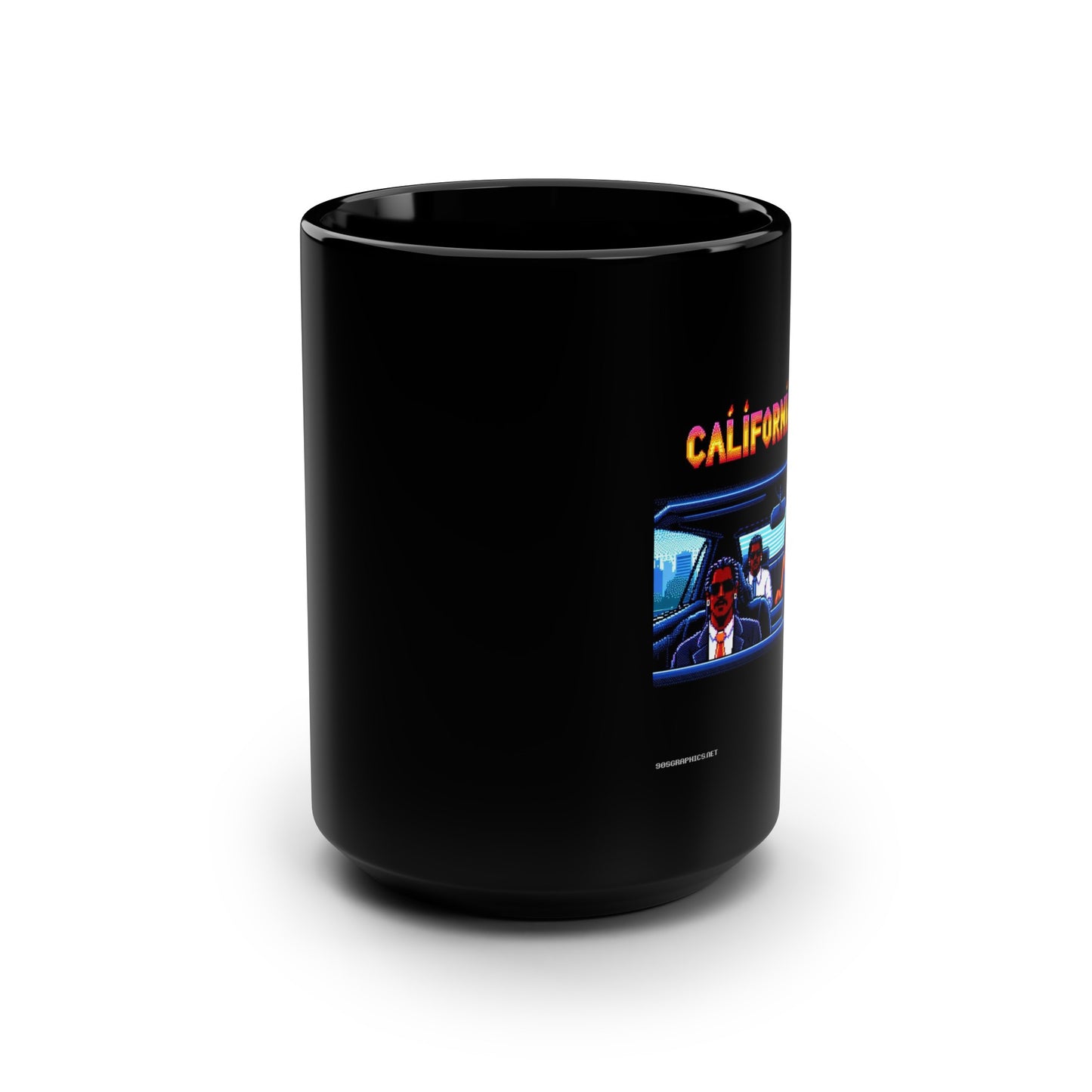 CALIFORNIA HEAT Black Mug, (15oz)-15oz-