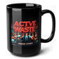 Active Waste Black Mug (15oz) - gifts for gamers who have everything-15oz-