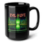 Evil Olive Black Mug 15oz - fun gift for gamers-15oz-