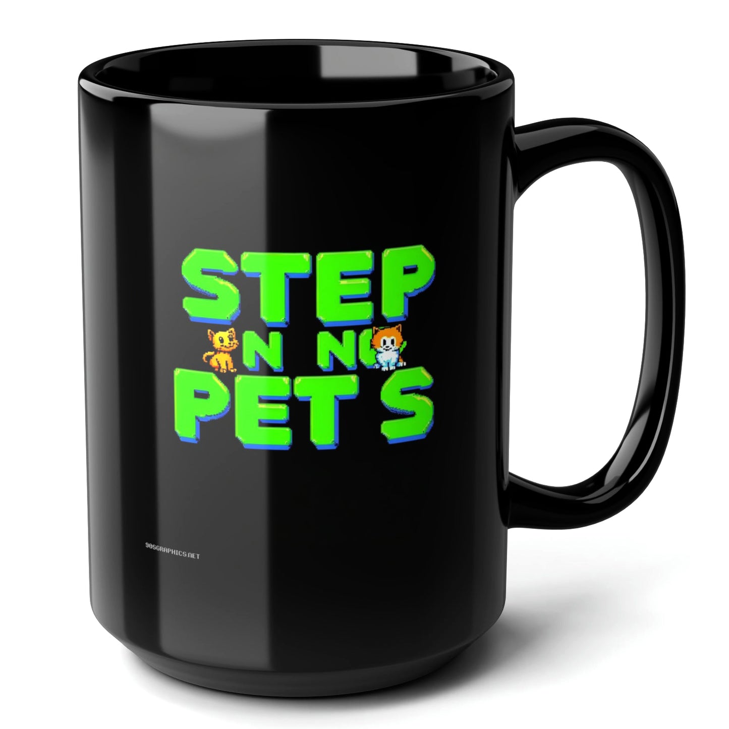 Step In No Pets Black Mug 15oz - cool gift for game lovers-15oz-