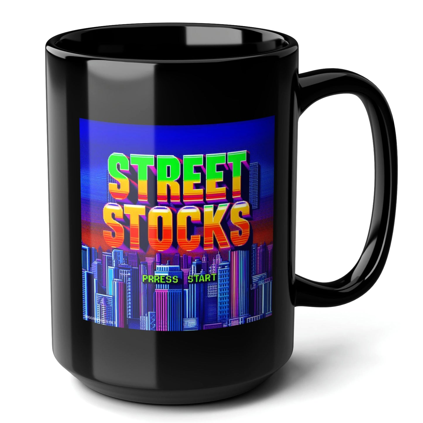 Street Stocks Black Mug (15oz) - gamer gift ideas-15oz-