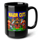 Major Cuts Black Mug (15oz) - best gifts for gamers-15oz-