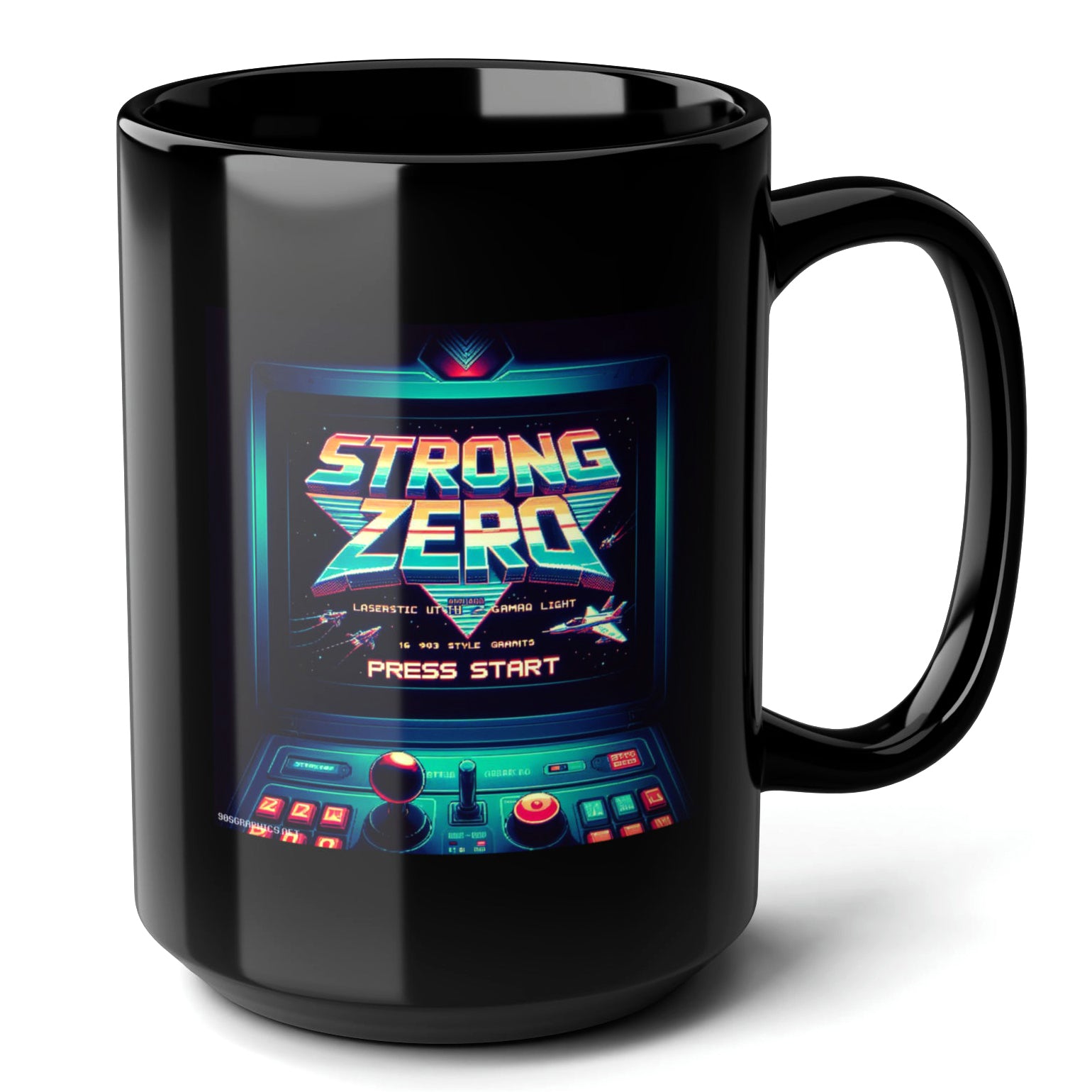 Strong Zero Black Mug (15oz) - things gamers want-15oz-