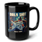 Daily Shot Black Mug (15oz) - gifts for guys who like gaming-15oz-