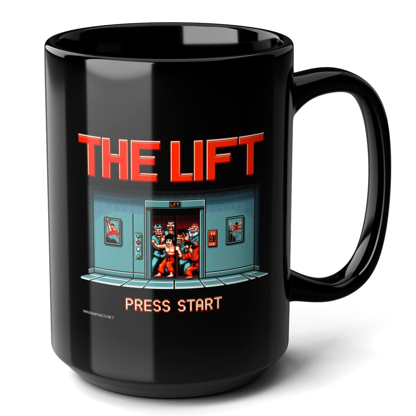 The Lift Black Mug (15oz) - things gamers need-15oz-