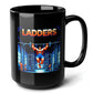 LADDERS Black Mug (15oz) - things a gym lover needs-15oz-