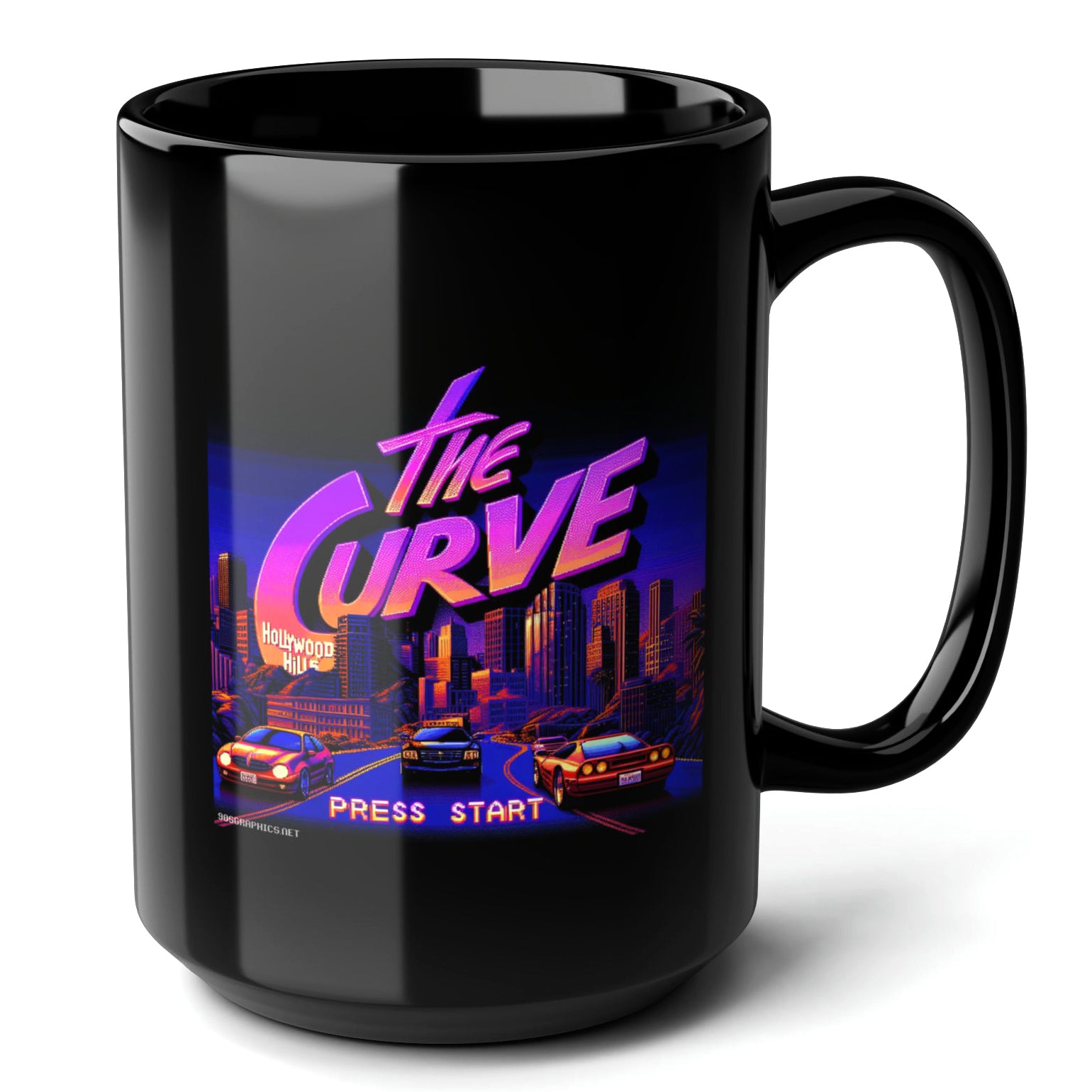 The Curve Black Mug (15oz) - gamers gifts-15oz-