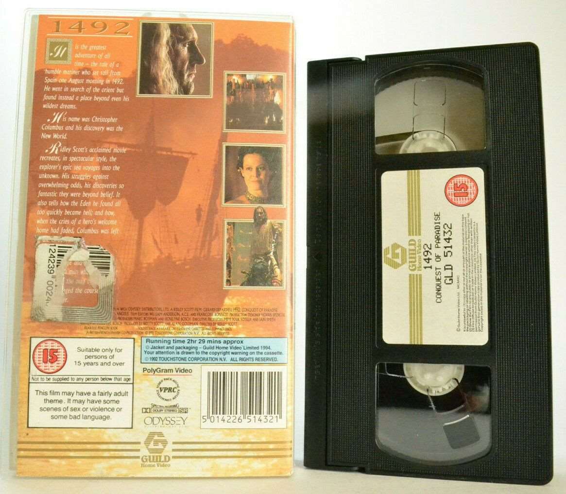 1492 Conquest Of Paradise: Christopher Columbus (Epic) - Action Adventure -VHS-