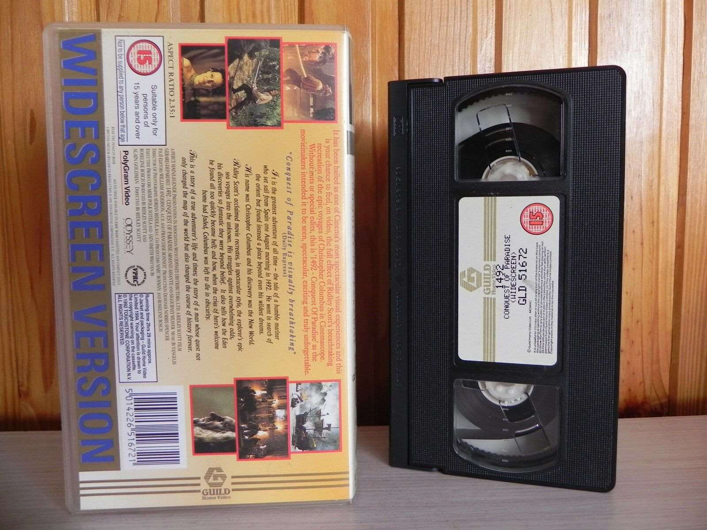 1492 Conquest Of Paradise - Widescreen Version - Christopher Columbus - Pal VHS-