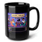 GROOVY DARLING Black Mug, (15oz) - christmas presents for 90s throwback fans-15oz-