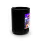 DOPESET DUDE Black Mug, (15oz) - christmas presents for 90s graphics lovers-15oz-