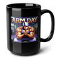 ARM DAY Black Mug (15oz) - best gym lover gifts-15oz-