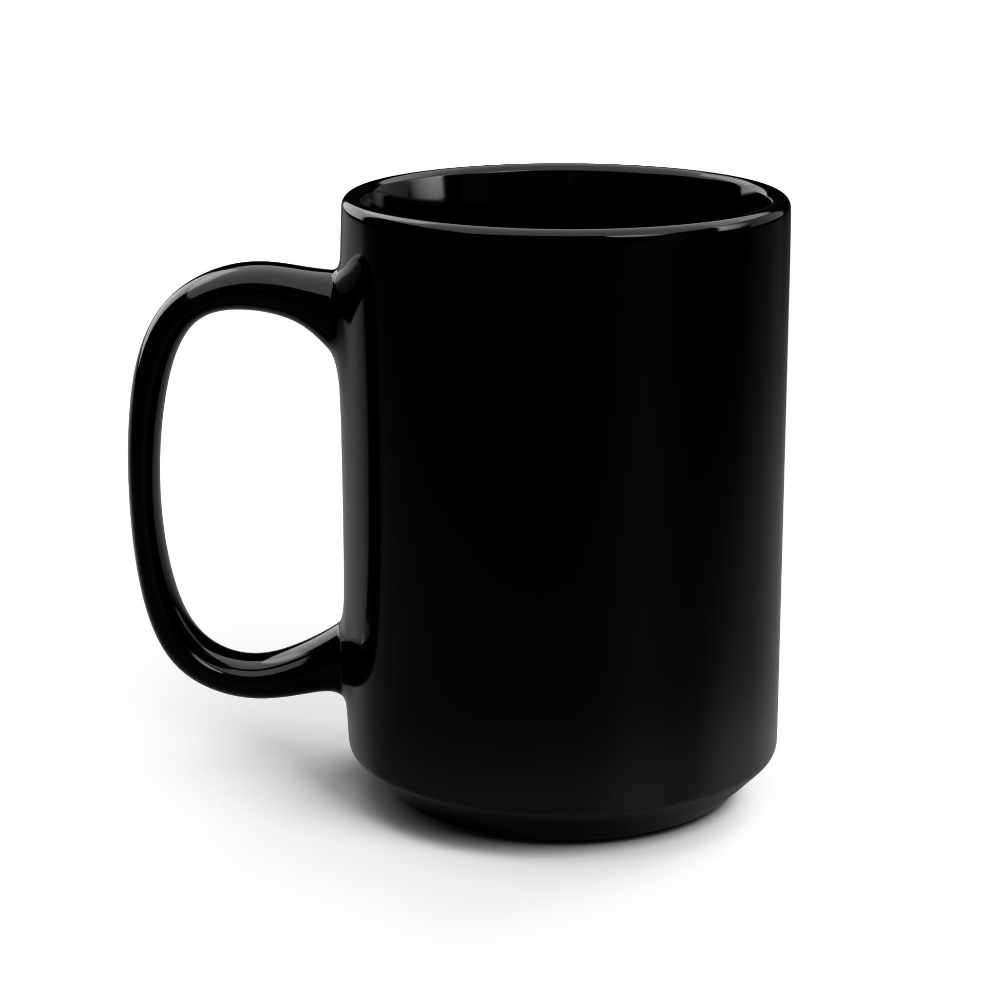 AIGHT B Black Mug, (15oz)-15oz-