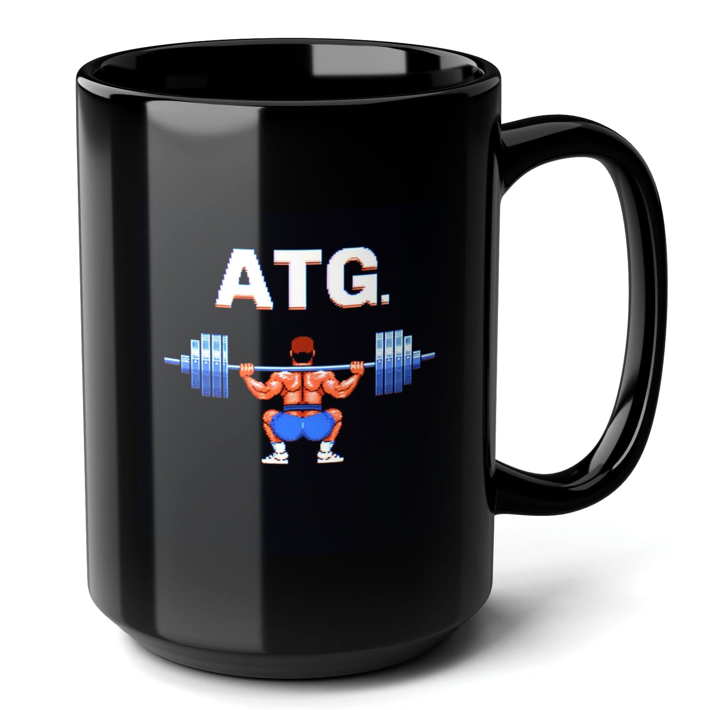 ATG Black Mug (15oz) - gifts for bodybuilders-15oz-