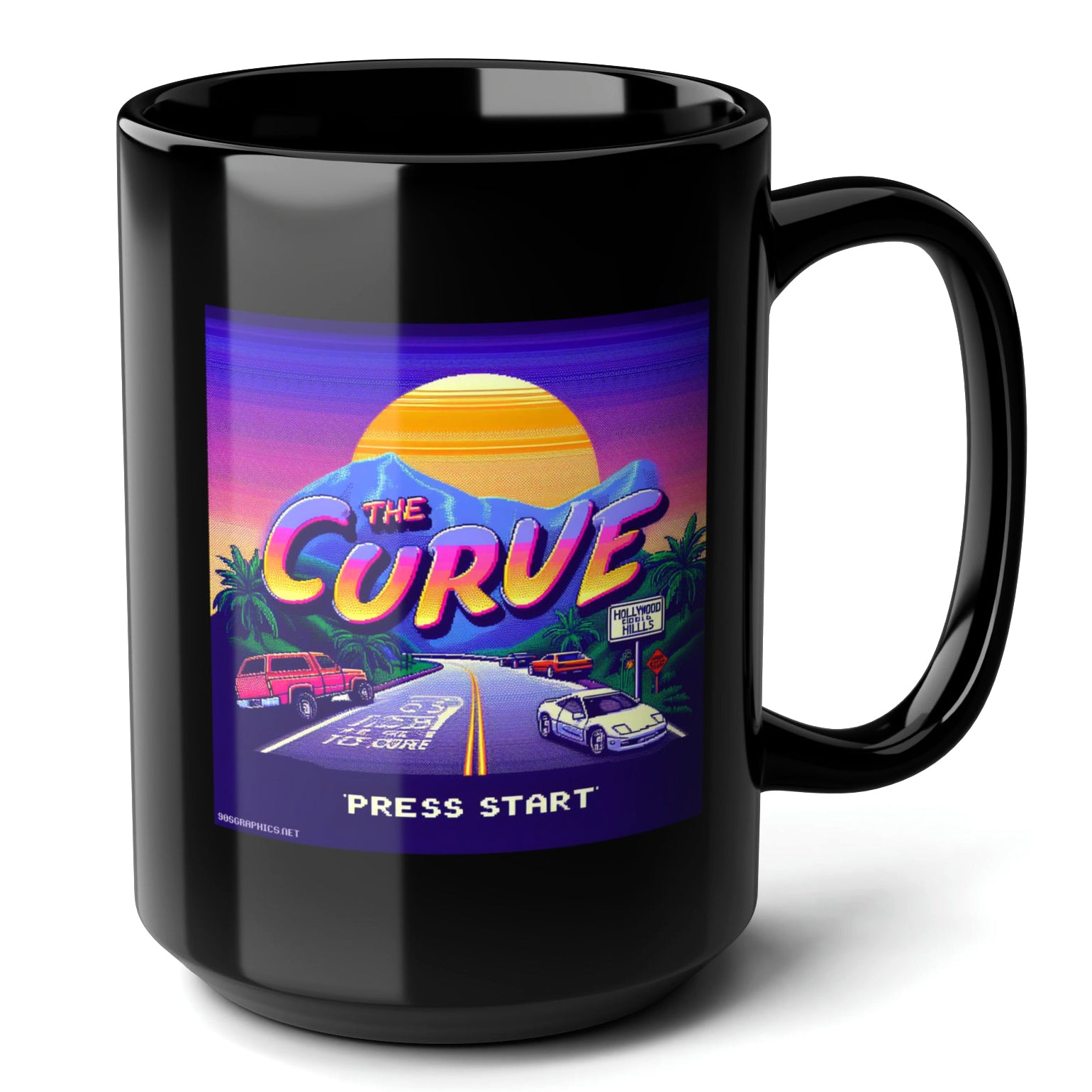 The Curve Black Mug (15oz) - christmas gifts for gamers-15oz-