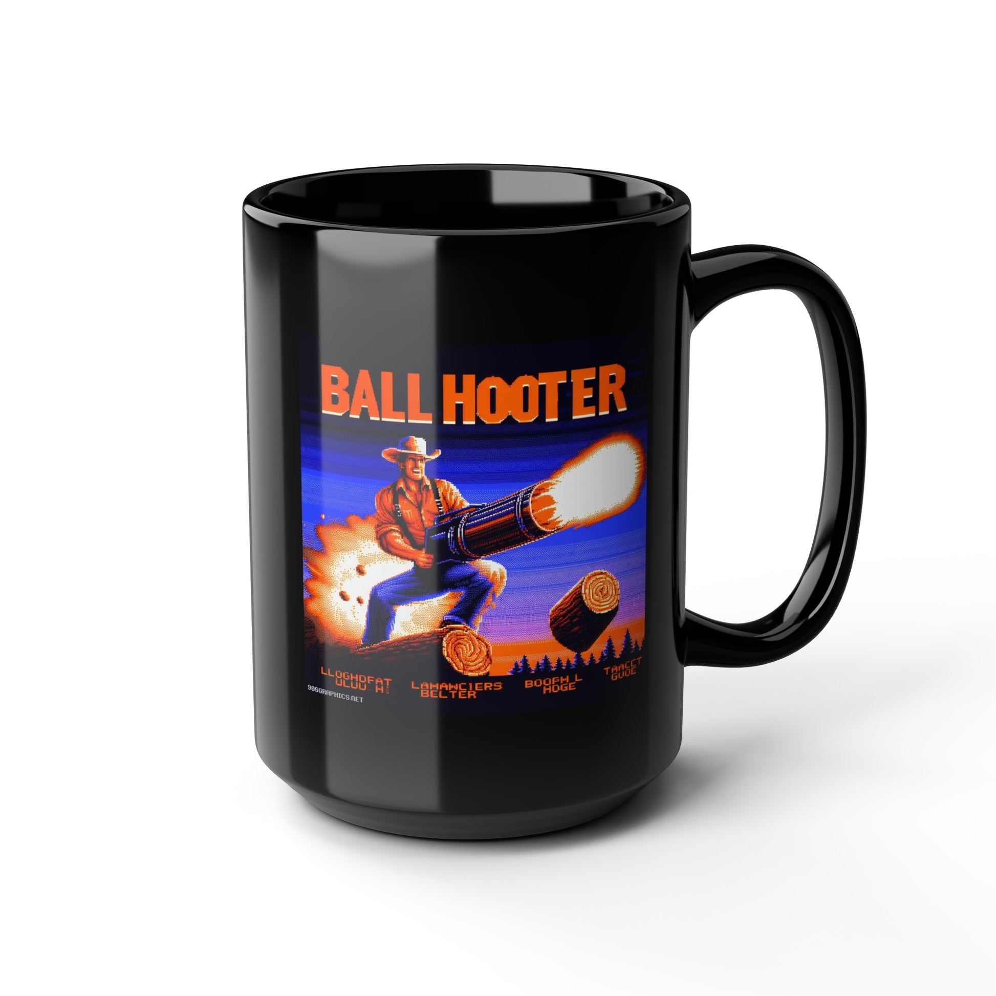 BALL HOOTER Black Mug, (15oz)-15oz-