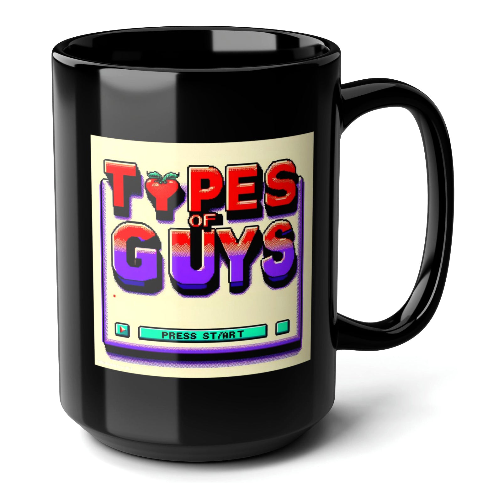 Types of Guys Black Mug (15oz) - christmas gift ideas for gamer-15oz-