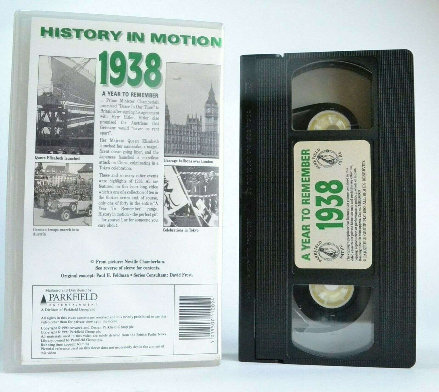 1938: A Year To Remember - (1990) Documentary - History In Motion - Pal VHS-