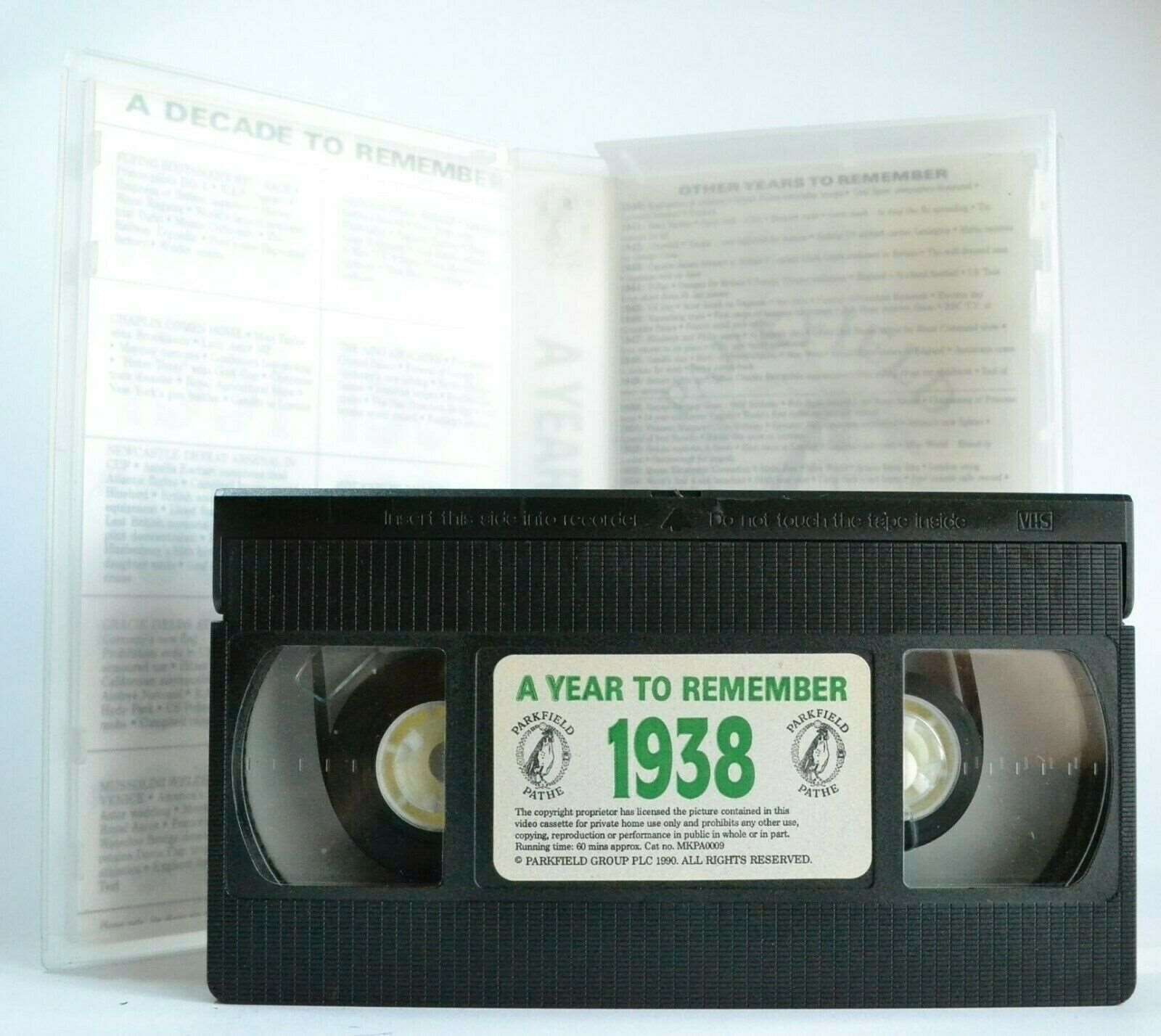 1938: A Year To Remember - (1990) Documentary - History In Motion - Pal VHS-