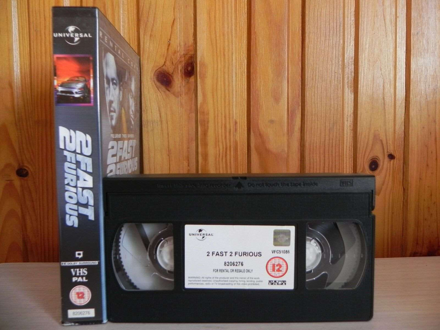 2 Fast 2 Furious - Paul Walker - Racer Action - Universal Rental Video - Pal VHS-