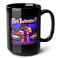 FLIRT INSTRUCTOR Black Mug, (15oz) - gifts for 90s throwback fans-15oz-