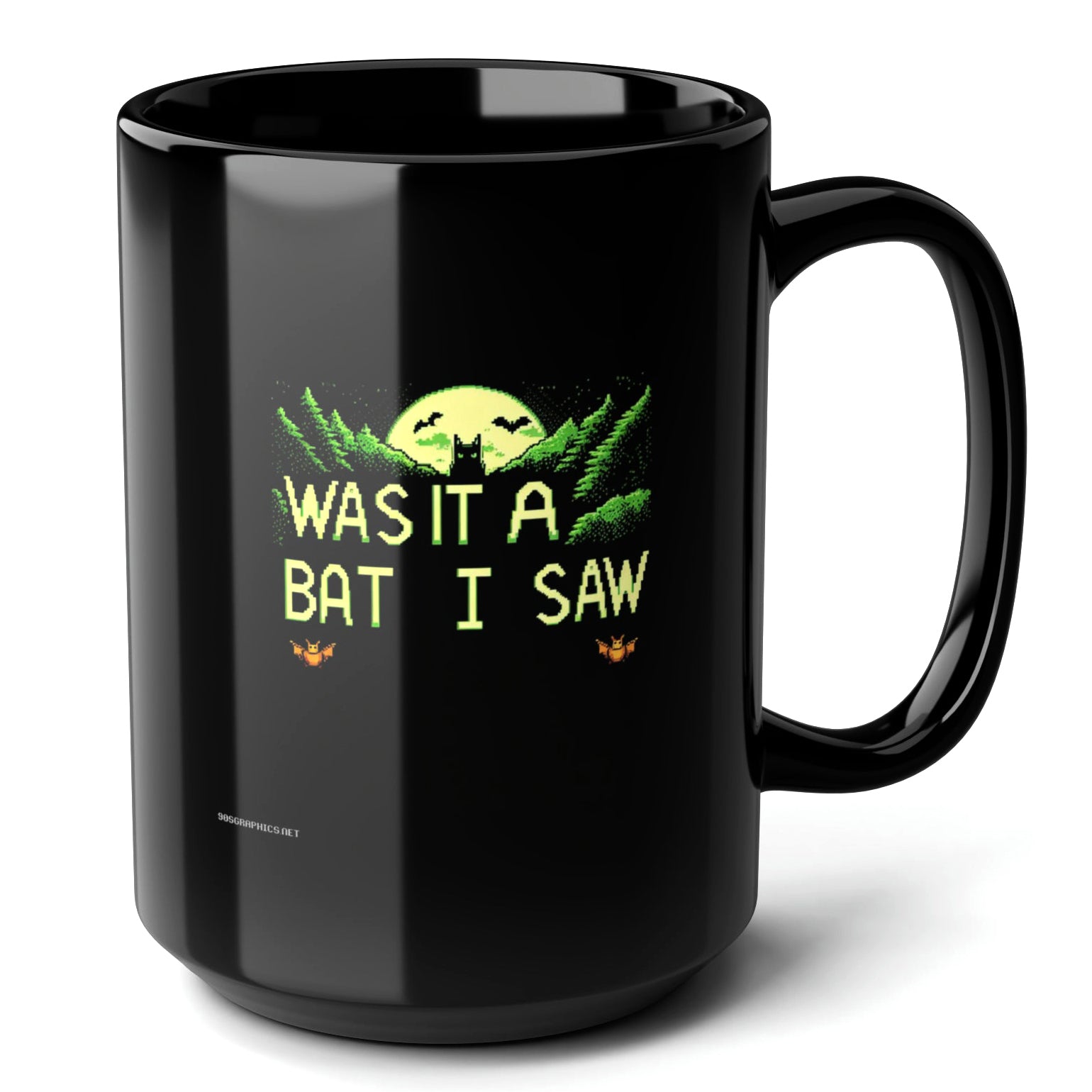 Was It A Bat I Saw Black Mug 15oz - unique gift for a gamer-15oz-