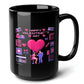 HAPPY VALENTINE DAY Black Mug, (15oz) - best gifts for retro enthusiasts-15oz-