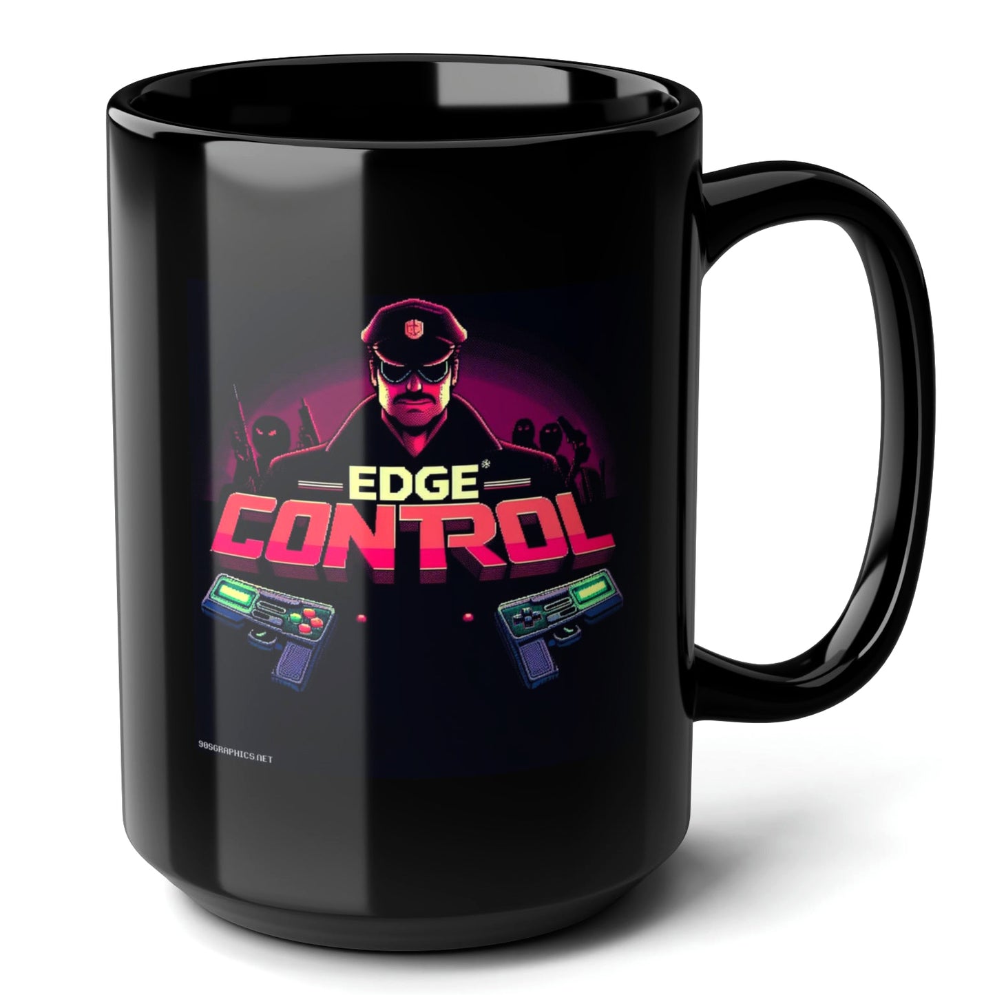 Edge Control Black Mug (15oz) - christmas gaming gifts-15oz-