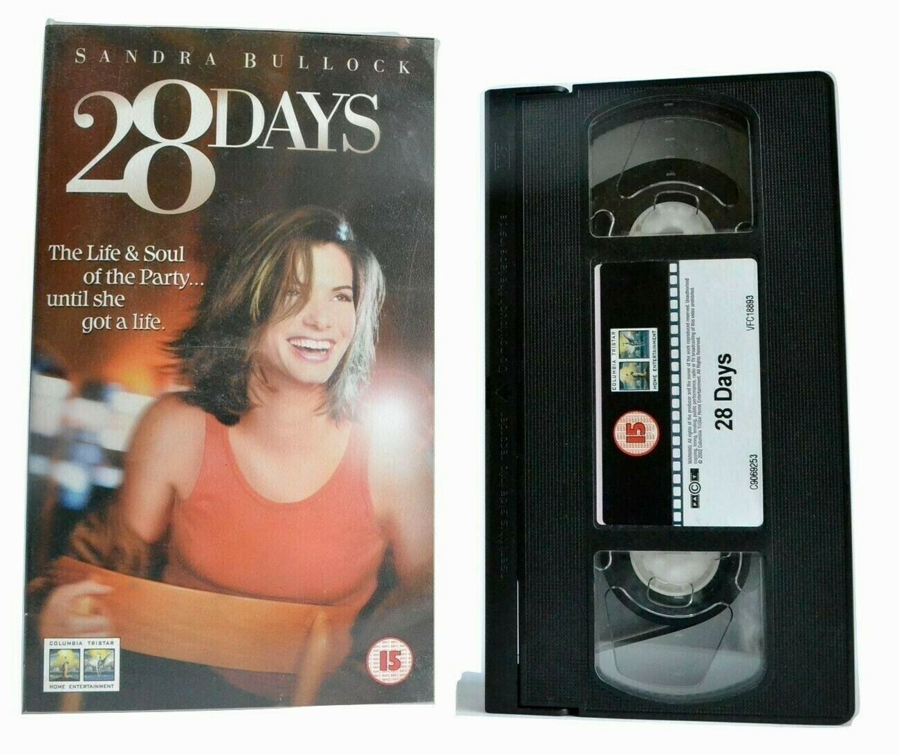 28 Days (2000): Alcoholism Rehabilitation - Drama Comedy - Sandra Bullock - VHS-