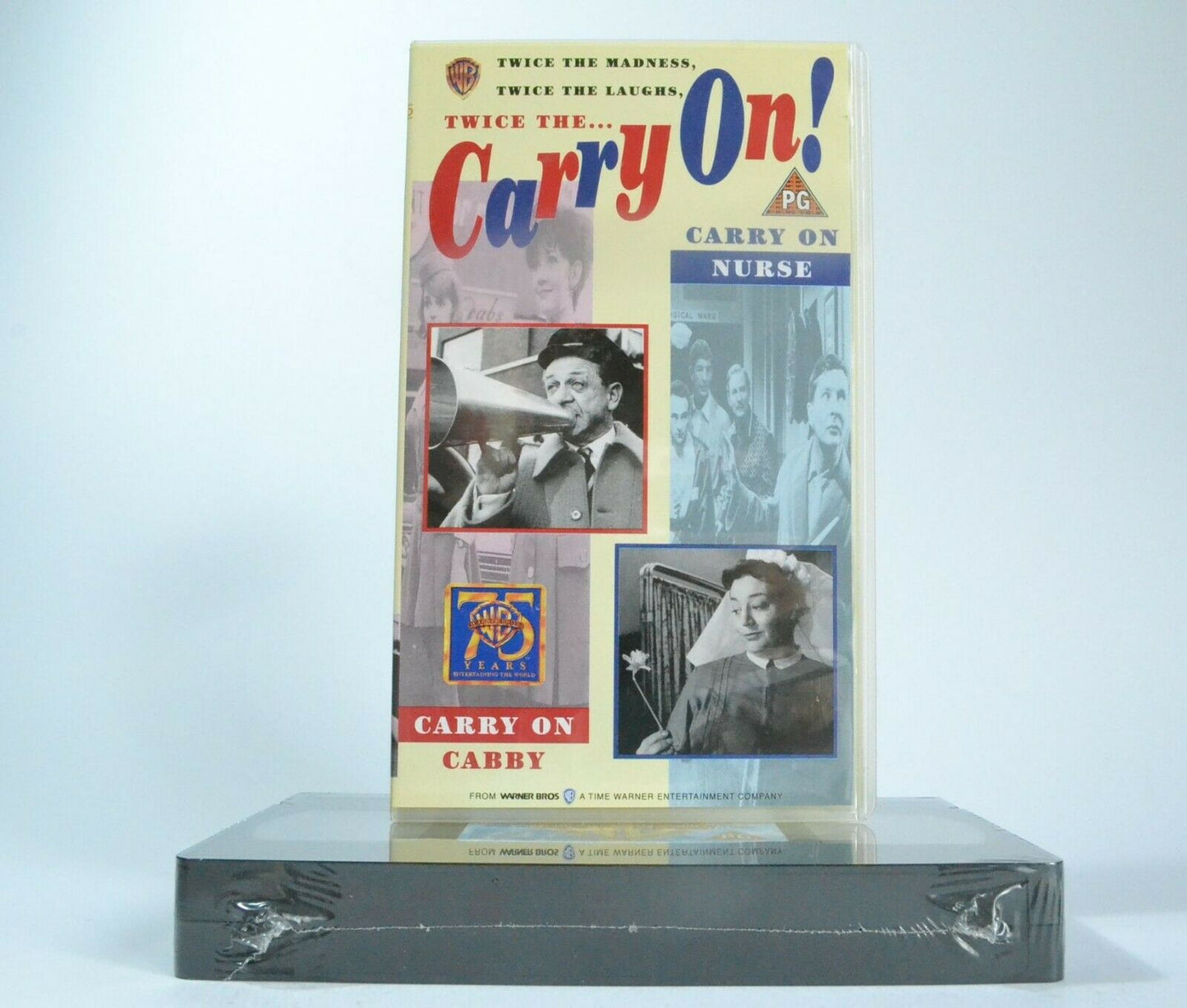 2x Carry On: Cabby / Nurse [Brand New Sealed] - Comedy - Sidney James - Pal VHS-