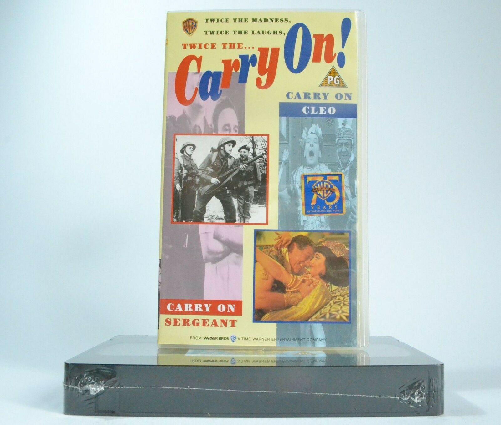 2x Carry On: Sergeant / Cleo [Brand New Sealed] - Comedy - Joan Sims - Pal VHS-