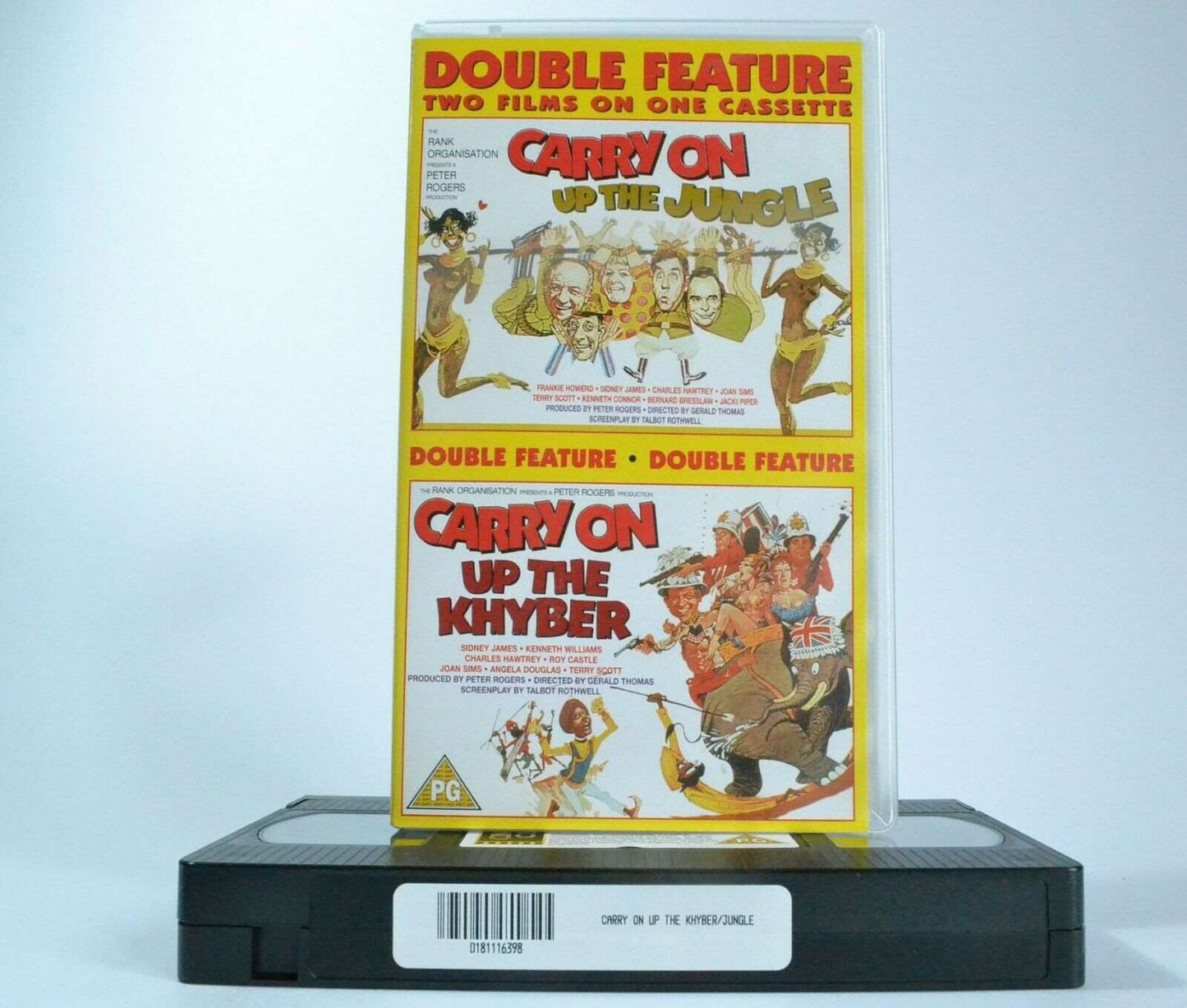 2x Carry On: Un The Jungle / Up The Khyber - Comedy [Kenneth Williams] Pal VHS-