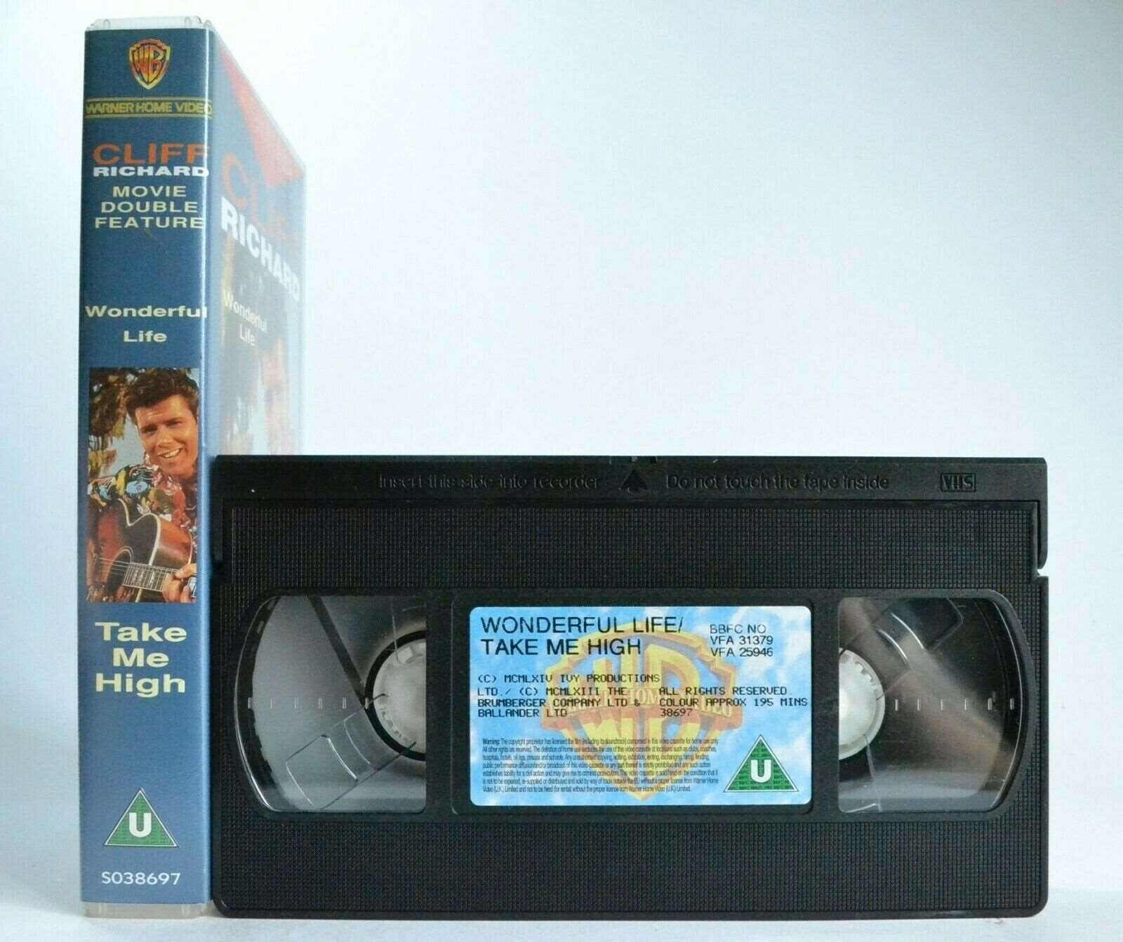 2x Cliff Richards: Wonderful Life/Take Me High - Musical - Exciting Songs - VHS-