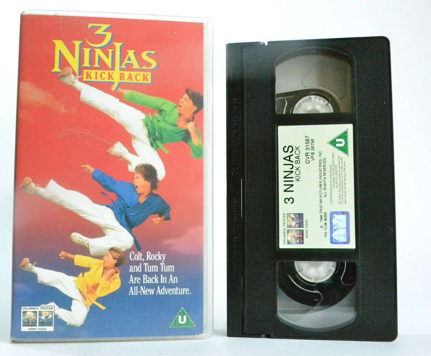 3 Ninjas Kick Back: (1995) Columbia Tristar - Teen Martial Arts Action - Pal VHS-