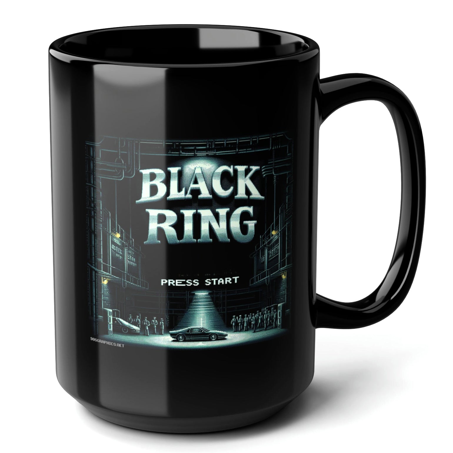 Black Ring Black Mug (15oz) - things a gamer needs-15oz-