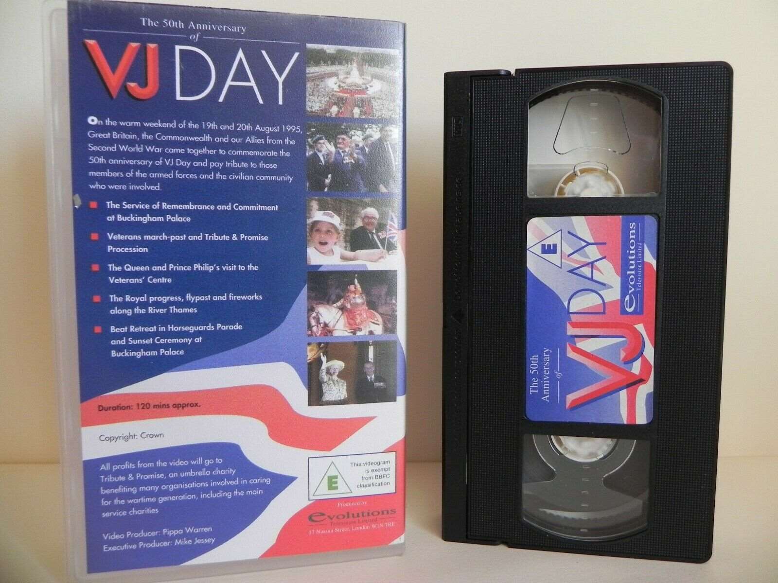 50th Anniversary Of VJ Day 1945-1995 - Official Video - Trevor McDonald - VHS-