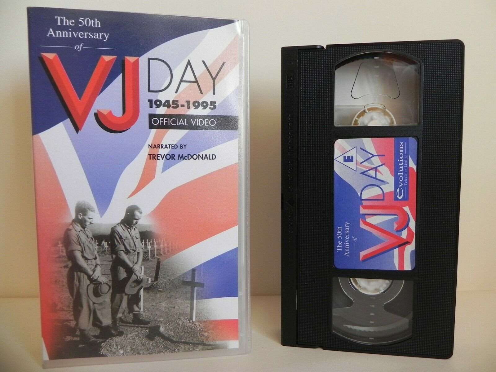 50th Anniversary Of VJ Day 1945-1995 - Official Video - Trevor McDonald - VHS-